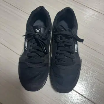 PUMA 블랙 스니커즈 푸마 여성용 러닝화 블랙 23