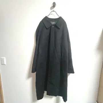 KEY BRIDGE 남성용 캐시미어 100% 코트 블랙 사이즈 표기 없음