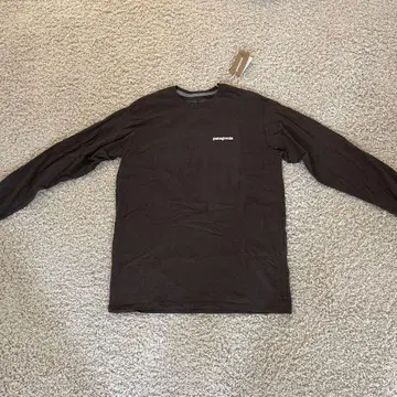 patagonia 남성용 롱 슬리브 T셔츠 S 다크 브라운
