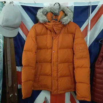 UNIQLO 오렌지 다운 자켓 코트 M