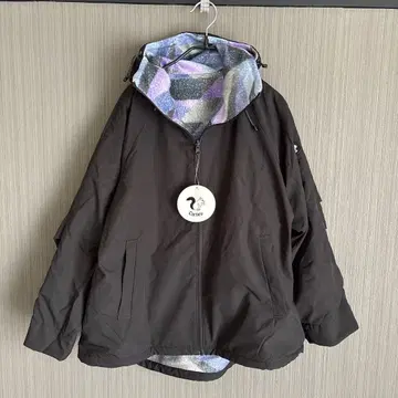 CARNEY 3L 아우터 블루종 리버서블 후드 부착 보아 플리스