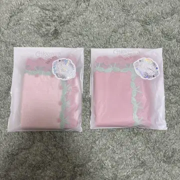 친자와 레이스 타월 손수건 체리 피치 레드 2장 세트 미개봉 새상품