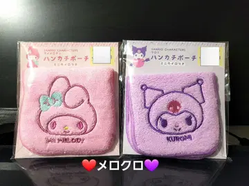 마이멜로디 & 쿠로미 손수건 파우치 핫팩 포함