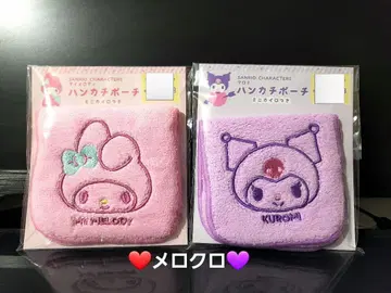 마이멜로디 & 쿠로미 손수건 파우치 핫팩 포함