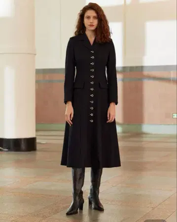 MOHAN 네이비 롱 코트 롱 원피스 미사용 새상품 택 포함