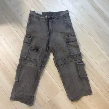 H&M Baggy 카고 팬츠 32/30 그레이