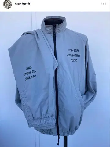 삼바 스크럽 피크닉 클럽 나일론 셋업