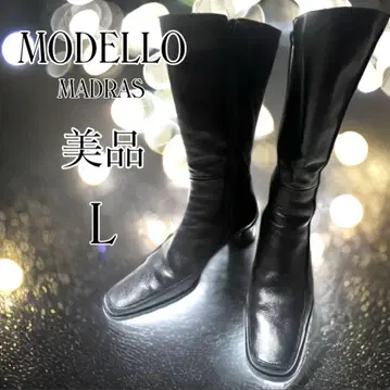 새상품급 MODELO MADRAS 모데로마드라스 부츠 블랙 L 24.5
