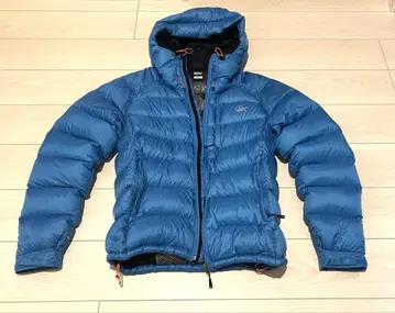 로 알파인 Lowe Alpine 다운 자켓 파랑 후드 부착