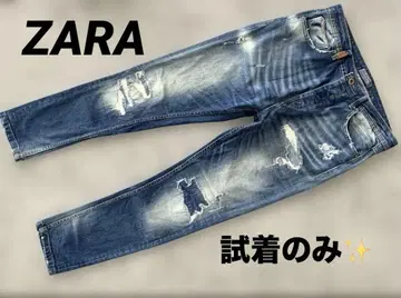 시착만 한 상품 ZARA MAN 자라 데미지 리페어 크러쉬 데님