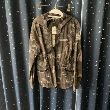 AVIREX 카모플라주 패턴 자켓 그레이 택 포함