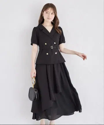 toccocloset 벨트 세트업풍 트렌치 라이크 원피스