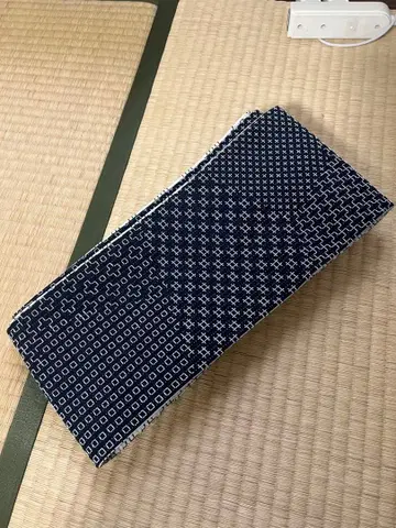 카구라자카 키노하나 씨 셀렉 자수 직조의 낮밤 반폭 오비, 새상품급