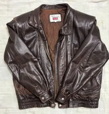 England Leather Fashion 다크 브라운 가죽 자켓