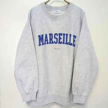 슬로브 이에나 MARSEILLE 로고 맨투맨 그레이 프리 사이즈