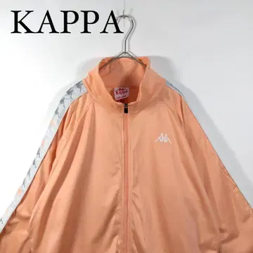 KAPPA 살몬 핑크 리브 저리 트랙 자켓 파스텔 컬러