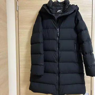 THE NORTH FACE 블랙 롱 다운 자켓 여성용 L