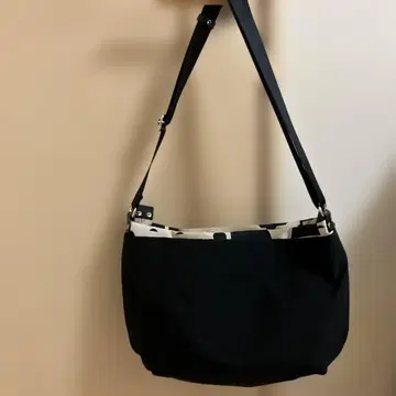 포르테포르타 도트 숄더백 블랙 PORTE PORTA