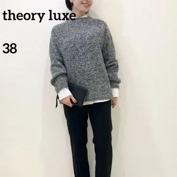 새상품급 띠어리 럭스 고급 울 캐시미어 크루넥 니트 M 믹스