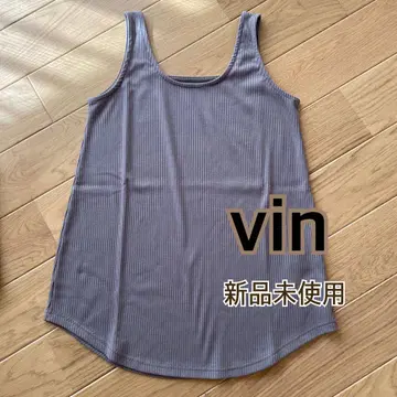 미사용 새상품 vin 탱크탑 차콜 그레이