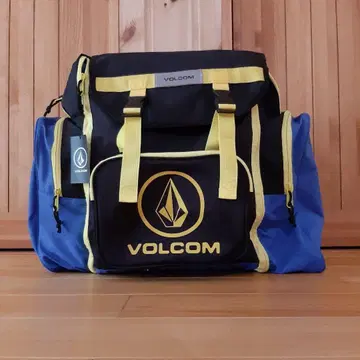 [ 미사용품 ] VOLCOM 백팩 블랙/파랑/노랑