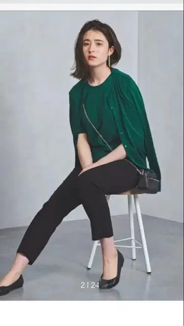 UNITED ARROWS 크루넥 가디건, 앙상블