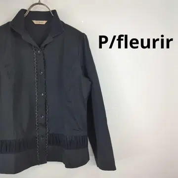 새상품급 피에 플뢰르 프릴 셔츠 블라우스 여성용 상의 튤 구제 의류