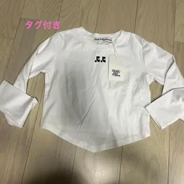 택 포함 새상품 Rest & Recreation 크롭 기장 긴팔 T셔츠