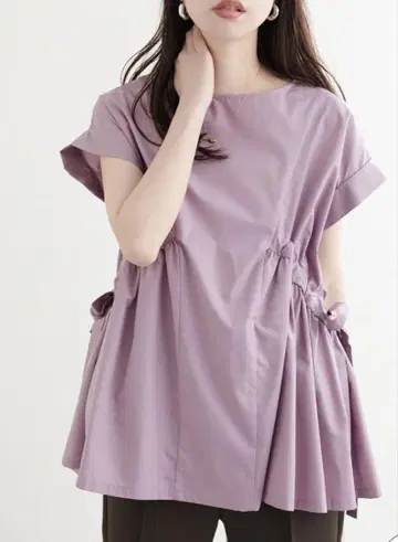 사이드 드로스트 상의 naturalcouture