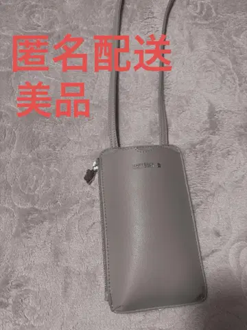MARY QUANT 스마트폰 숄더백 베이지