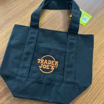 TRADER JOE'S 로고 토트백 블랙