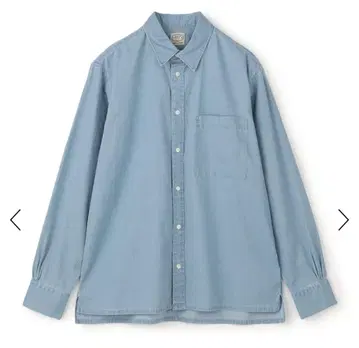MAISON et VOYAGE 인디고 트윌 레귤러 카라 셔츠 S