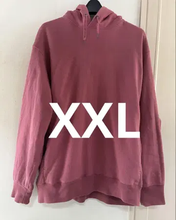 UNIQLO 후드 부착 후드티 핑크 XXL