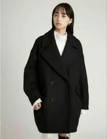 인기/ SNIDEL 스나이델 울 코쿤 더블 코트 0