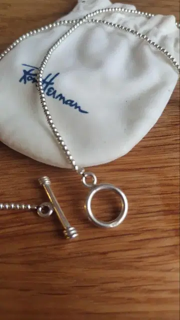 론 헤르만 Silver Beads Necklace (50cm)
