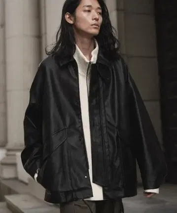 WYM ARTIFICIAL GRAIN MILITARY BLOUSON