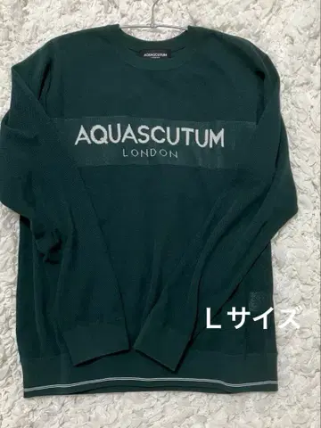 AQUASCUTUM 남성용 긴팔 상의 L 사이즈