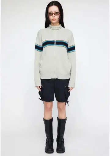 LAGUA GEM 라그아젬 CHEST LINE KNIT JACKET