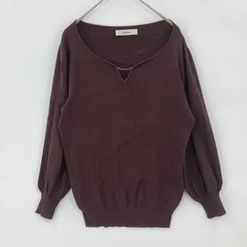 안데뮤 브라운 긴팔 니트