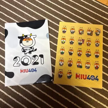 MIU404 폴리마루 클리어 파일 세트