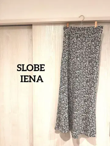 SLOBE IENA 플라워 프린트 롱 스커트 꽃무늬 플레어 포켓 포함