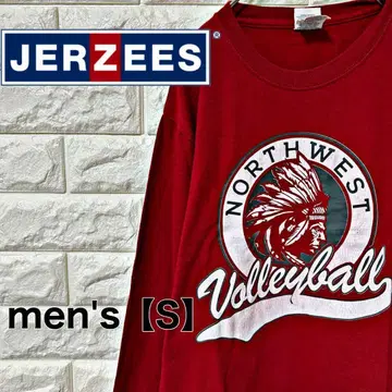 [JERZEES] 긴팔T셔츠 롱T [남성용S] 레드 D103