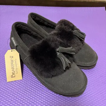 BEARPAW 무스탕 신발 태슬 장식 짙은 갈색 베어파우