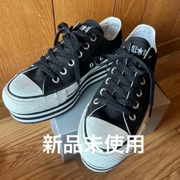 미사용 새상품 통굽 CONVERSE ALL STAR 블랙 스니커즈
