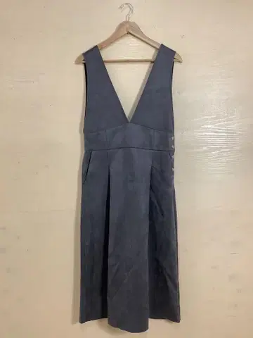 10.25 A790 자라 상의 오버롤 스커트 V넥 그레이