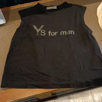 YS for men 블랙 반팔 T셔츠