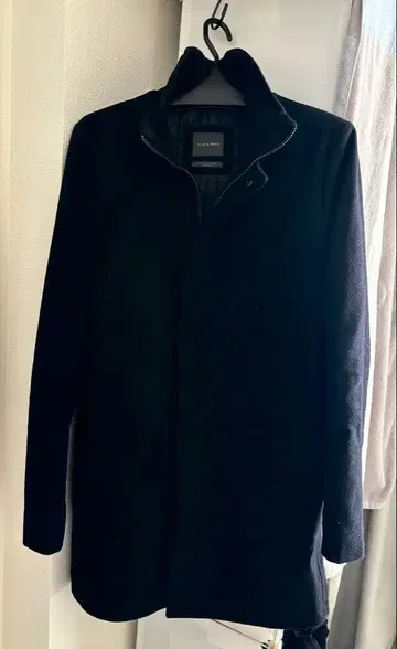 ZARA MAN 체스터 코트 네이비