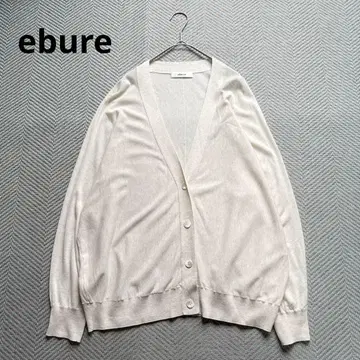 컨디션 최상 ebure 에브르 돌먼 슬리브 가디건 코튼 니트