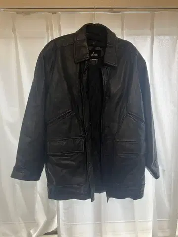 ARTISANAT 블랙 가죽 자켓 L