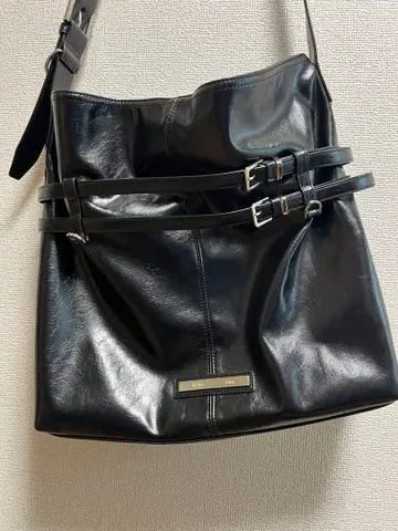 Matin Kim DOUBLE BELTED STRAP BIG BAG
